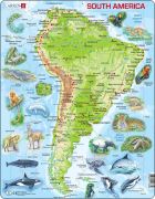 Puzzle South America Topographic Map