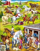 Puzzle Koně - jezdectví