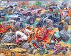 Puzzle Monster truck závody