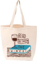 Read Between the Wines Tote Bag